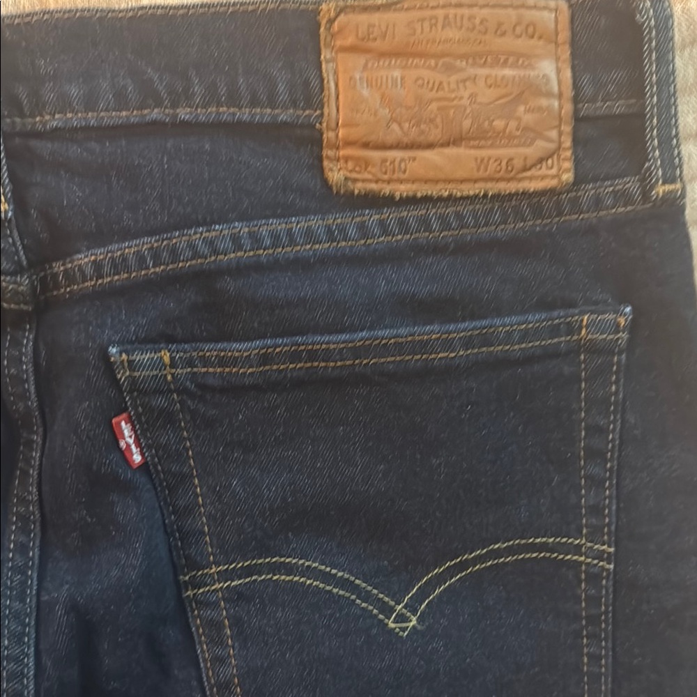 Levi's Blue Skinny Jeans 510 with Iconic Design 36 x 30